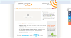 Desktop Screenshot of learn-german-online.net