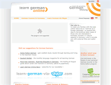 Tablet Screenshot of learn-german-online.net